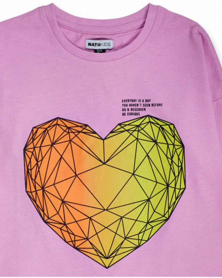 T-shirt en tricot rose pour fille Digital Dreamer