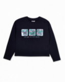 T-shirt en tricot bleu pour fille Digital Dreamer T-shirt en tricot bleu pour fille Digital Dreamer