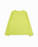 T-shirt en tricot jaune pour fille Digital Dreamer T-shirt en tricot jaune pour fille Digital Dreamer