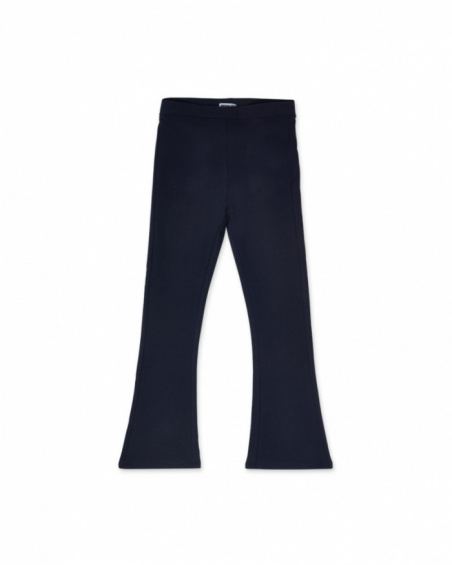 Pantalon en tricot bleu pour fille Funky Mood