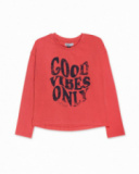 T-shirt en tricot saumon pour fille Funky Mood T-shirt en tricot saumon pour fille Funky Mood