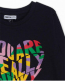 T-shirt en tricot bleu pour fille Funky Mood T-shirt en tricot bleu pour fille Funky Mood