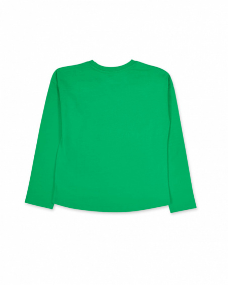 T-shirt long en tricot vert pour fille Funky Mood T-shirt long en tricot vert pour fille Funky Mood