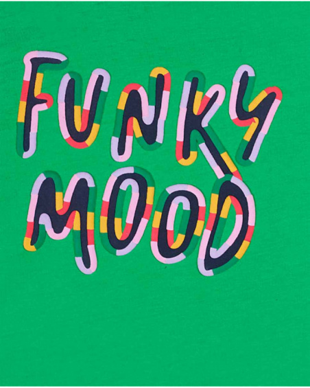 T-shirt long en tricot vert pour fille Funky Mood T-shirt long en tricot vert pour fille Funky Mood