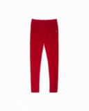Legging en tricot rouge pour fille Basicos Legging en tricot rouge pour fille Basicos