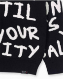 Pull en tricot noir pour garçon Let's Rock Together Pull en tricot noir pour garçon Let's Rock Together