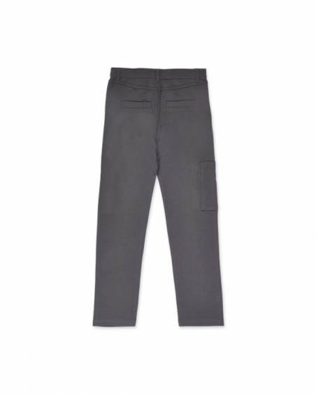 Pantalon en tricot gris pour garçon Let's Rock Together