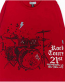 T-shirt en tricot rouge garçon Let's Rock Together T-shirt en tricot rouge garçon Let's Rock Together