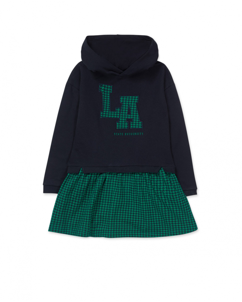 Robe en tricot bleue pour fille Love to Learn