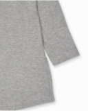 Robe en tricot grise pour fille Love to Learn Robe en tricot grise pour fille Love to Learn