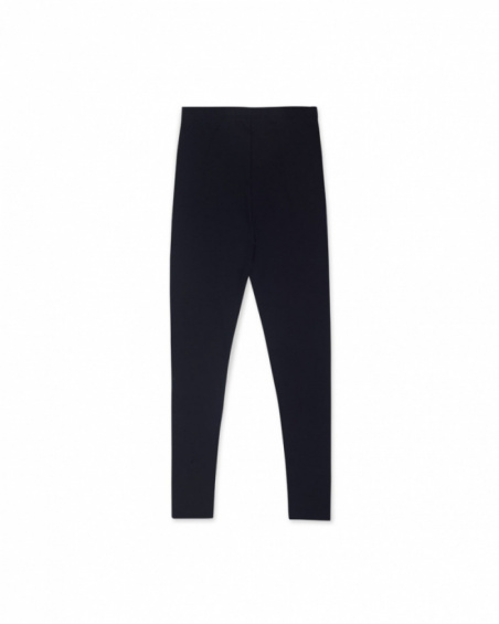 Legging en tricot bleu pour fille Love to Learn Legging en tricot bleu pour fille Love to Learn