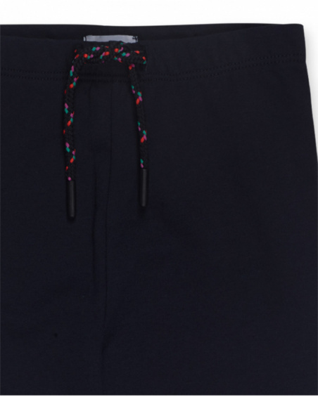Legging en tricot bleu pour fille Love to Learn Legging en tricot bleu pour fille Love to Learn