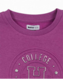 Sweat en tricot lilas pour fille Love to Learn Sweat en tricot lilas pour fille Love to Learn