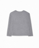 T-shirt fille en tricot gris Love to Learn T-shirt fille en tricot gris Love to Learn