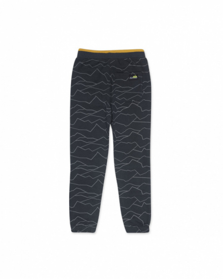 Pantalon en tricot noir pour garçon New Horizons