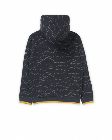 Sweat en tricot noir garçon New Horizons