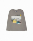 T-shirt en tricot gris pour garçon New Horizons T-shirt en tricot gris pour garçon New Horizons