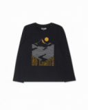 T-shirt en tricot noir garçon New Horizons T-shirt en tricot noir garçon New Horizons