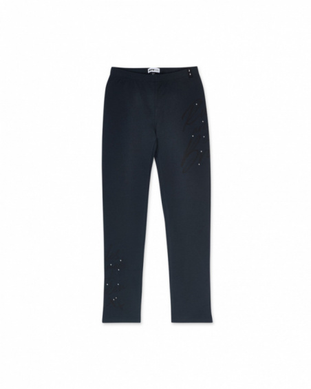 Legging en tricot noir fille No Rules Legging en tricot noir fille No Rules