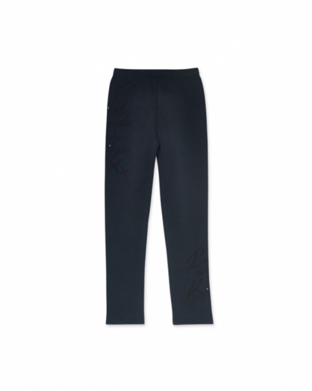 Legging en tricot noir fille No Rules Legging en tricot noir fille No Rules