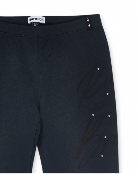 Legging en tricot noir fille No Rules Legging en tricot noir fille No Rules
