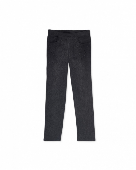 Legging en tricot gris fille No Rules Legging en tricot gris fille No Rules
