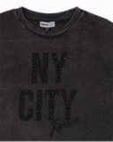 T-shirt en tricot gris fille No Rules T-shirt en tricot gris fille No Rules