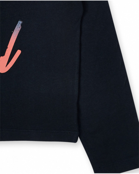 T-shirt en tricot noir fille No Rules T-shirt en tricot noir fille No Rules