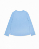 T-shirt en tricot bleu fille No Rules T-shirt en tricot bleu fille No Rules
