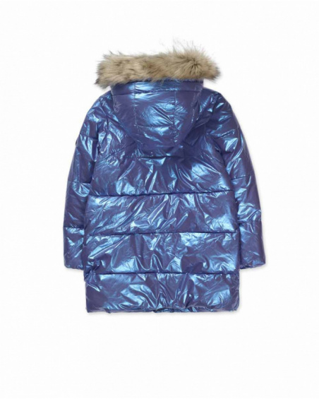 Manteau plat lilas fille Nocturne