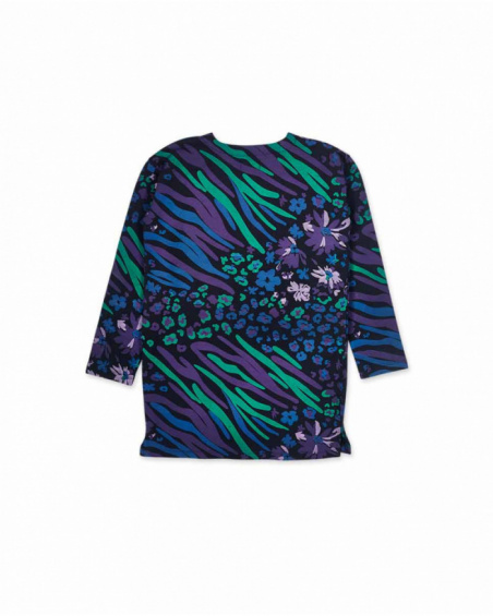 Robe en tricot bleu pour fille Nocturne Robe en tricot bleu pour fille Nocturne
