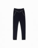 Legging en tricot bleu pour fille Nocturne Legging en tricot bleu pour fille Nocturne
