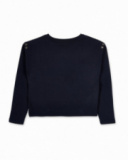 Sweat en tricot bleu fille Nocturne Sweat en tricot bleu fille Nocturne