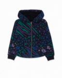 Sweat en tricot imprimé fille Nocturne Sweat en tricot imprimé fille Nocturne