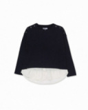 Sweat en tricot bleu pour fille Nocturne Sweat en tricot bleu pour fille Nocturne
