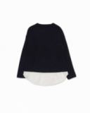 Sweat en tricot bleu pour fille Nocturne Sweat en tricot bleu pour fille Nocturne