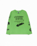 T-shirt en tricot vert garçon SK8 Park T-shirt en tricot vert garçon SK8 Park