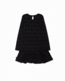 Robe en tricot noir fille Starlight Robe en tricot noir fille Starlight