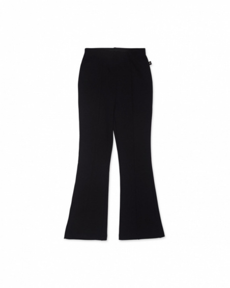 Pantalon en tricot noir pour fille Starlight