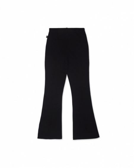 Pantalon en tricot noir pour fille Starlight