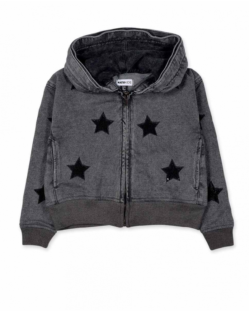 Blouson en tricot gris fille Starlight tuc tuc