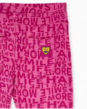 Legging en tricot rose fille The Happy World Legging en tricot rose fille The Happy World
