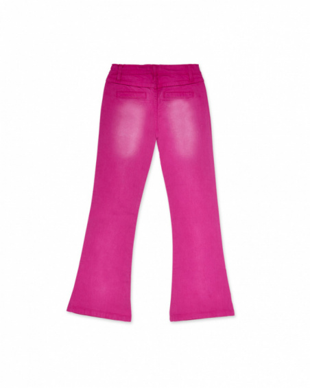 Pantalon plat rose fille The Happy World