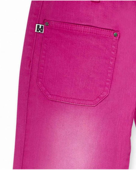 Pantalon plat rose fille The Happy World