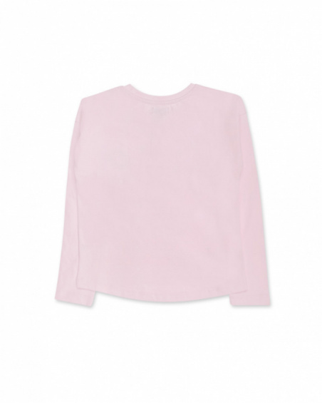 T-shirt en tricot rose fille The Happy World T-shirt en tricot rose fille The Happy World