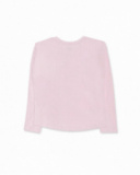 T-shirt en tricot rose fille The Happy World T-shirt en tricot rose fille The Happy World