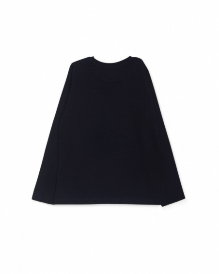T-shirt en tricot bleu garçon Try New Path T-shirt en tricot bleu garçon Try New Path