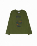 T-shirt en tricot vert garçon Try New Path T-shirt en tricot vert garçon Try New Path