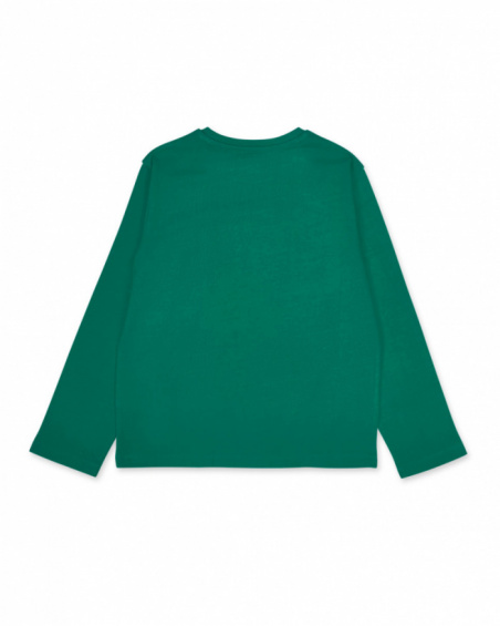 T-shirt en tricot vert garçon Varsity Club T-shirt en tricot vert garçon Varsity Club