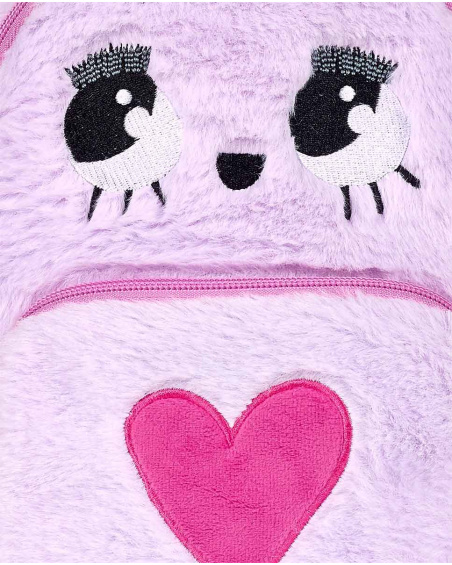 Sac à dos en fourrure rose pour fille Big Hugs